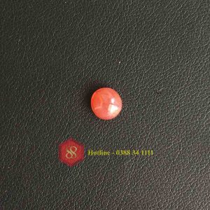 Viên đá ruby tự nhiên yên bái đỏ cam 1.65ct, mặt nhẫn nữ, mặt dây nữ