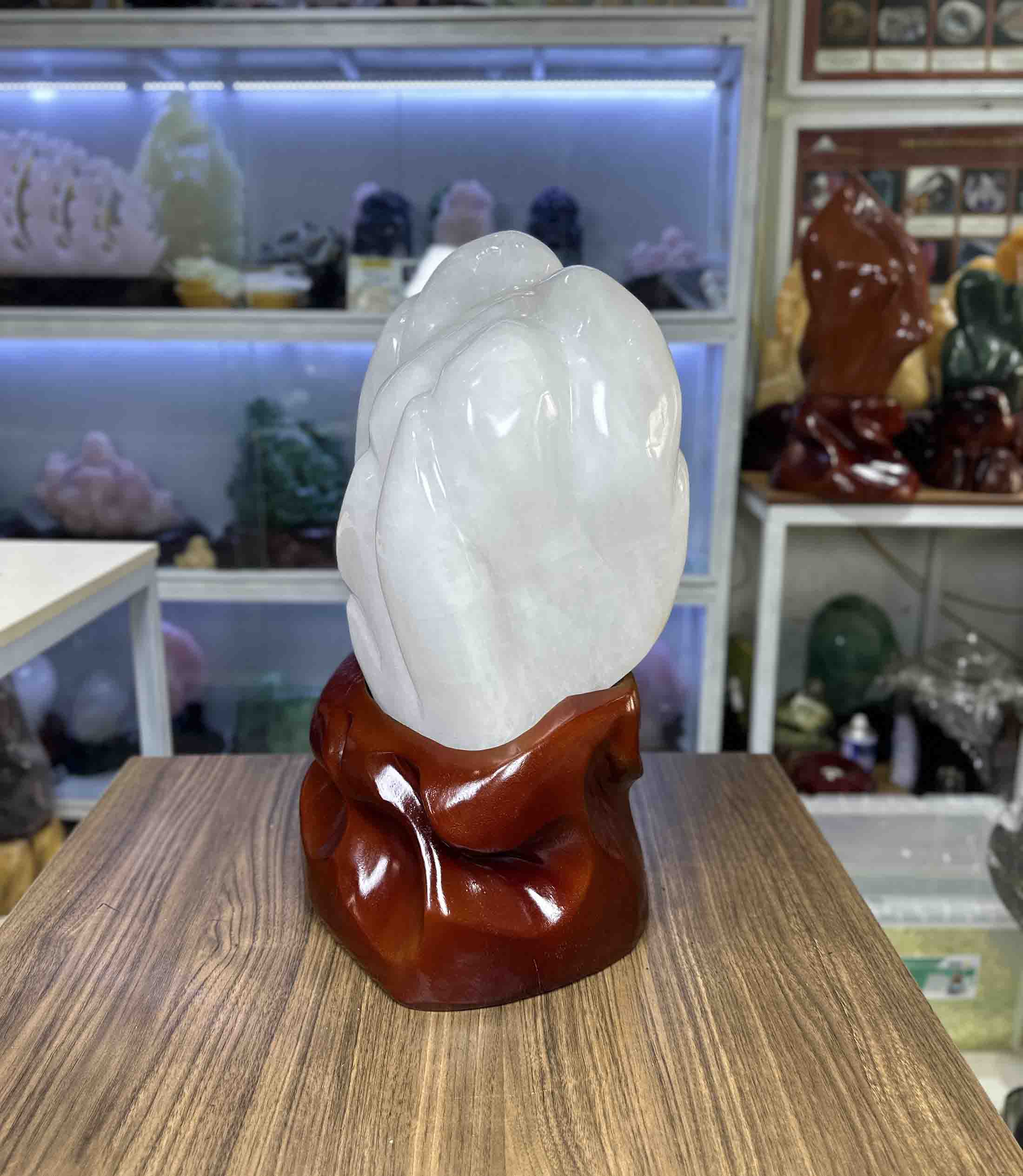 Núi Đá Thạch Anh Trắng Tự Nhiên Phong Thuỷ Cao Cấp Trắng Ngọc Ngà