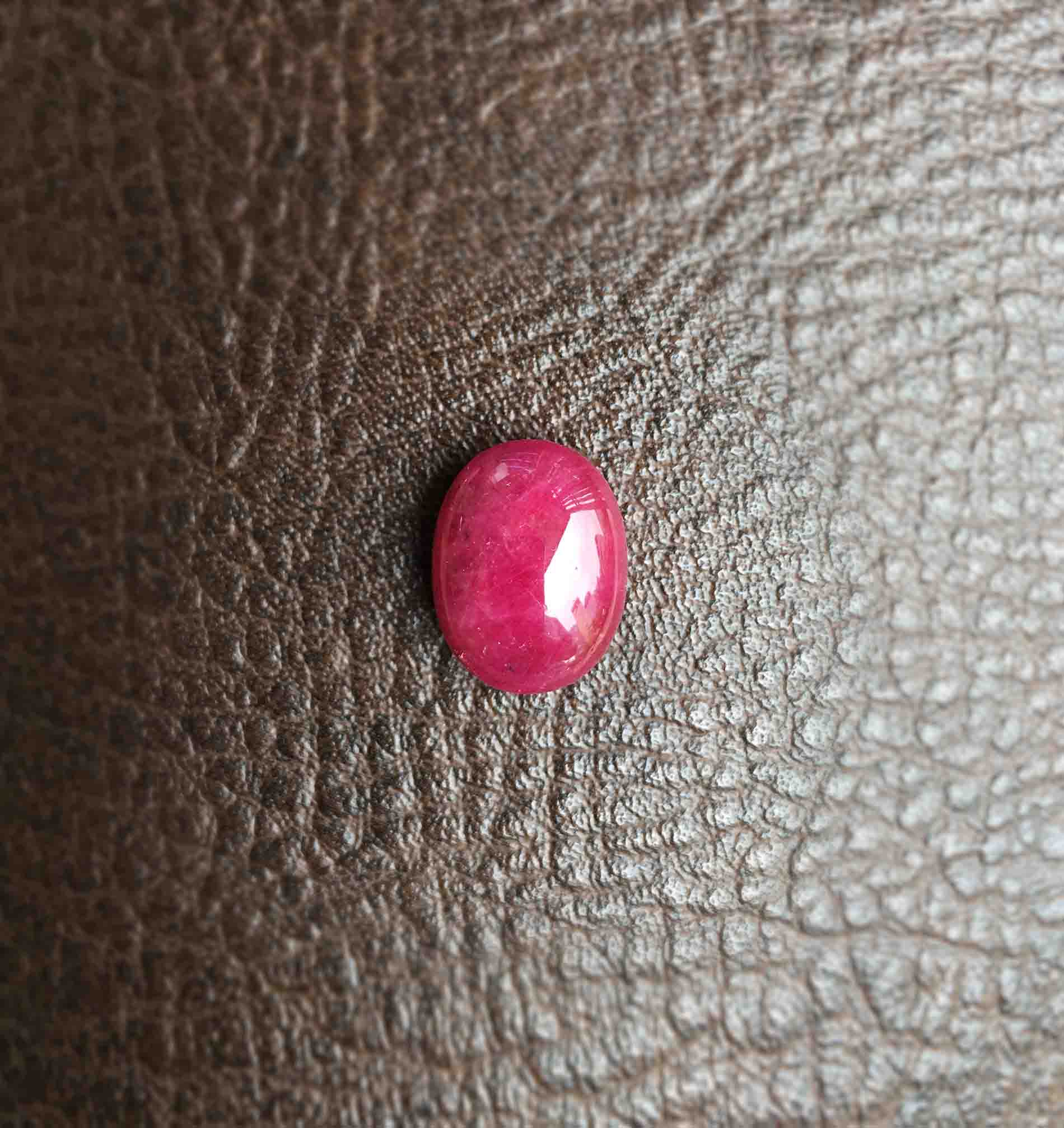 Mặt Đá Ruby Tự Nhiên Yên Bái Đỏ Đậm18,55ct Mặt Nhẫn, Mặt Dây Chuyền