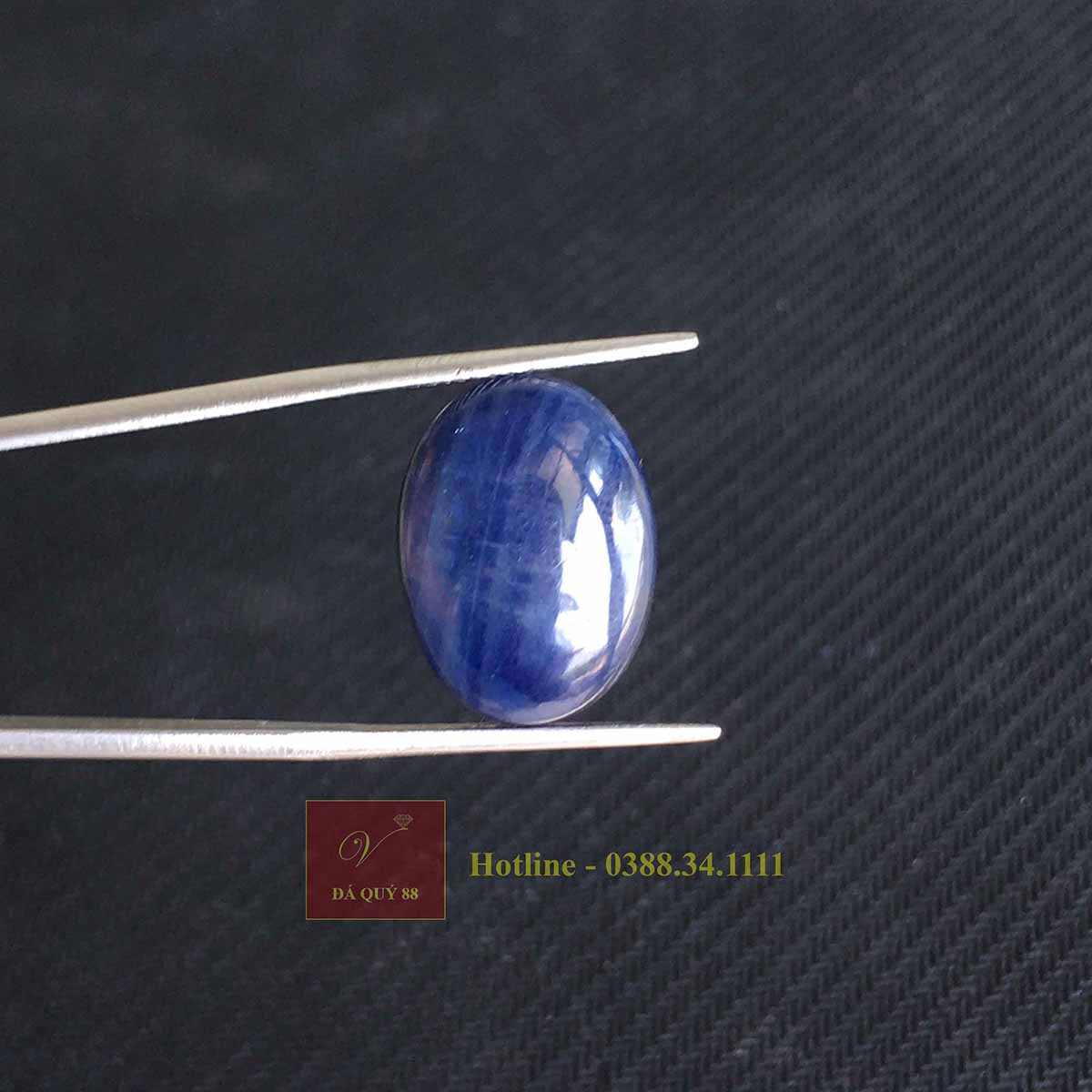 Viên Đá Saphia Xanh Tự Nhiên Yên Bái Size 16,15ct