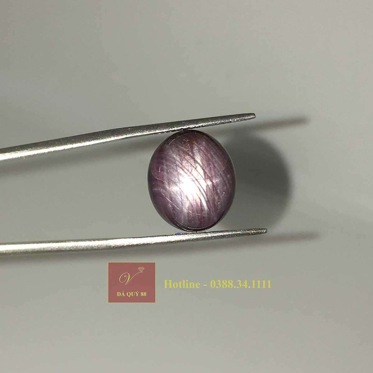 Viên Đá Saphia Sao Tím Tự Nhiên Yên Bái 15.25ct