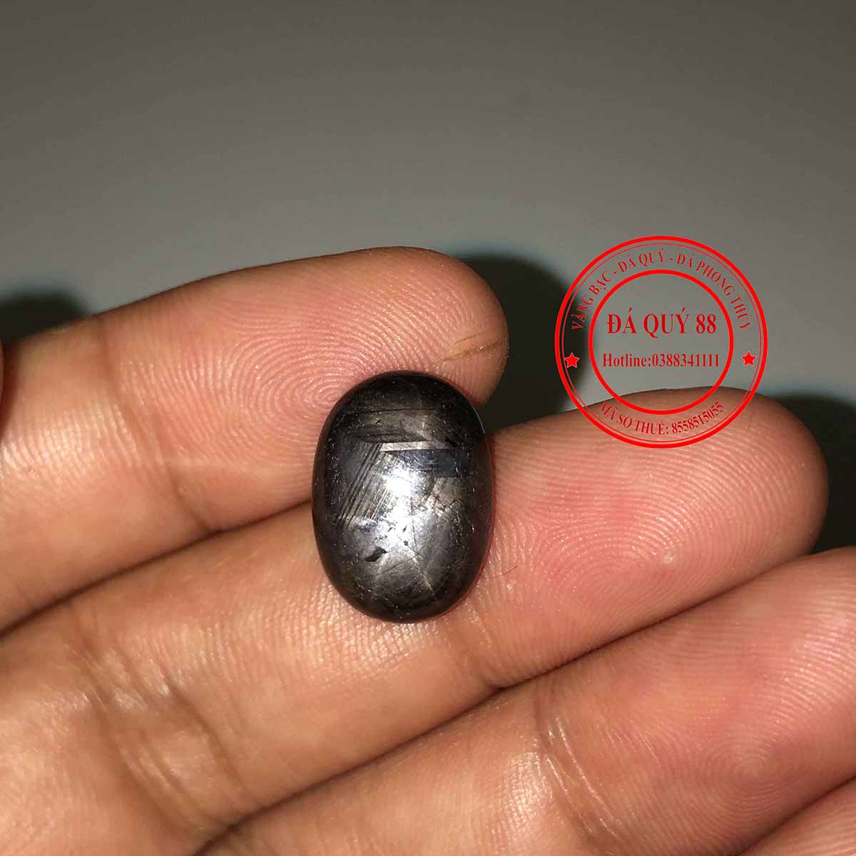 Viên Đá Saphia Sao Đen Tự Nhiên Yên Bái  18.55ct