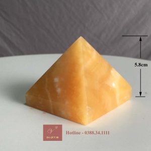 Kim tự tháp đá ngọc hoàng long tự nhiên vàng 0,3kg-5,8cm