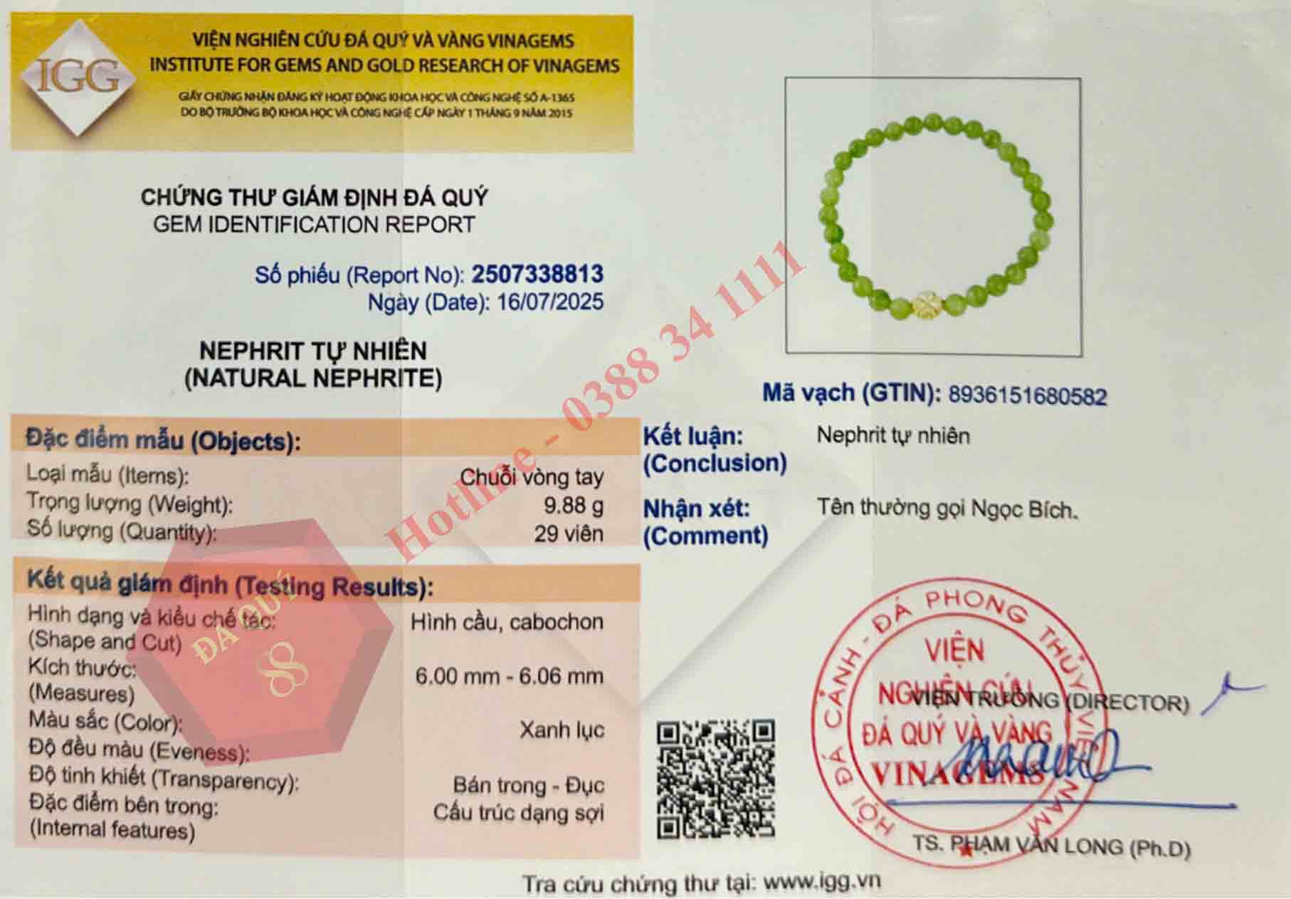 Vòng Tay Đá Ngọc Bích Tự Nhiên Xanh Lá Loại Vip 6mm Mix Vàng 10k – Bình An & May Mắn
