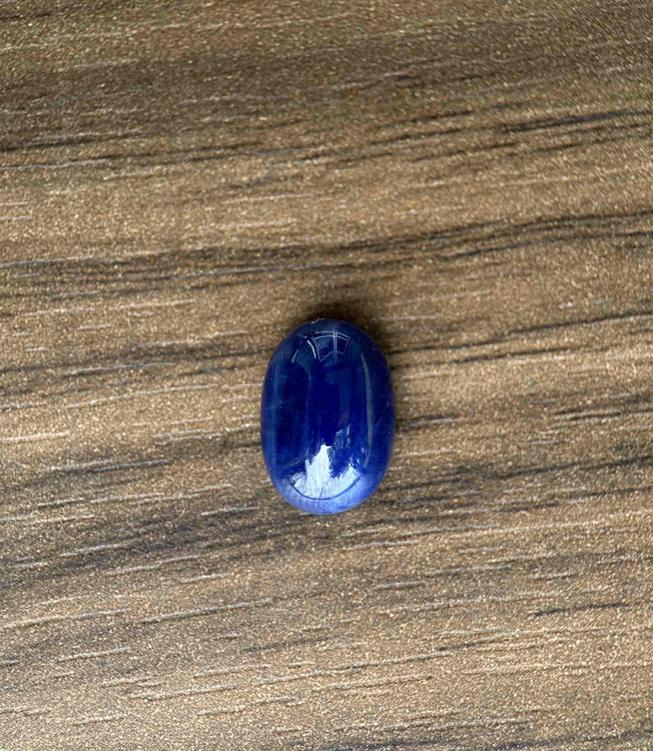 Mặt Đá Saphia Tự Nhiên Xanh Dương Đậm 13,6Ct Mặt Nhẫn Nam Nữ