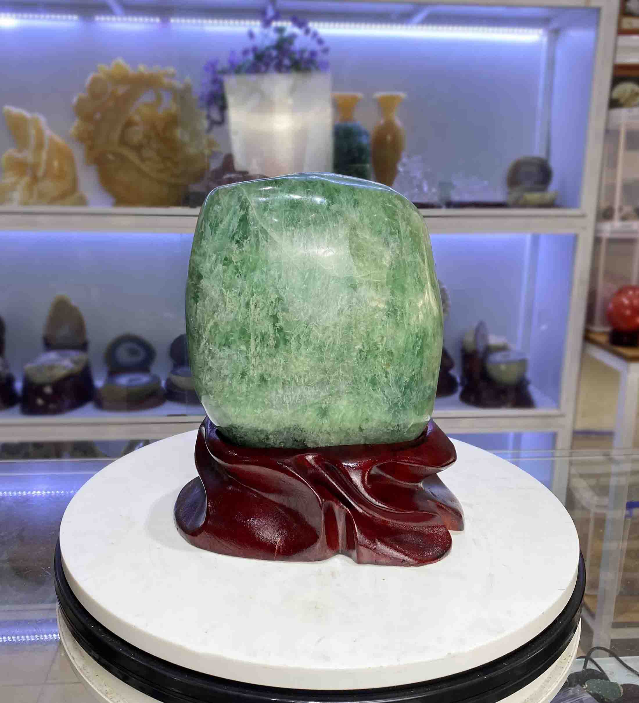 Đá Phong Thủy Đá Fluorite Tự Nhiên Xanh Ngọc 7,2kg Trang Trí Phong Thuỷ