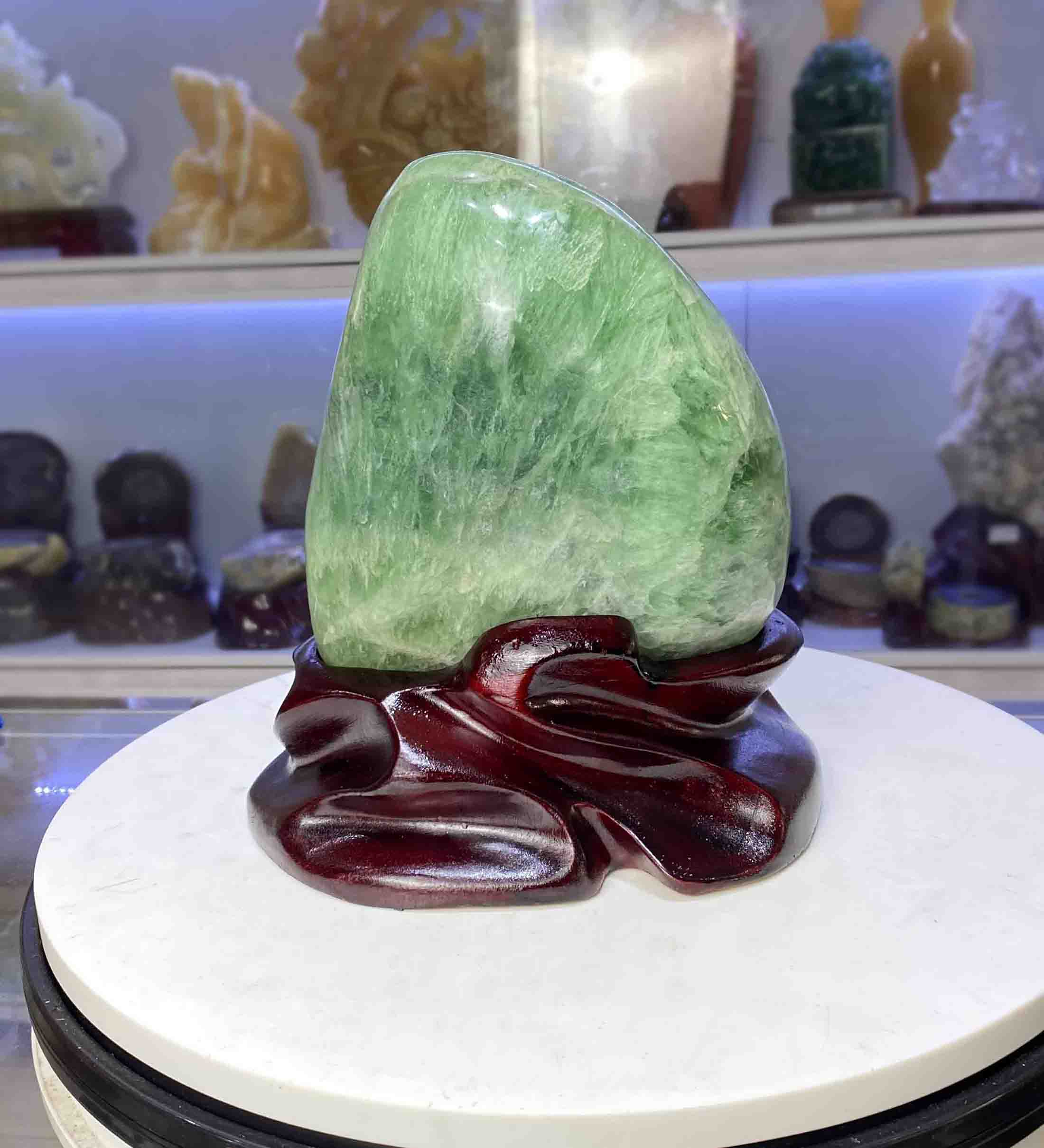 Đá Phong Thủy Đá Fluorite Tự Nhiên Xanh Ngọc Trang Trí Phong Thuỷ