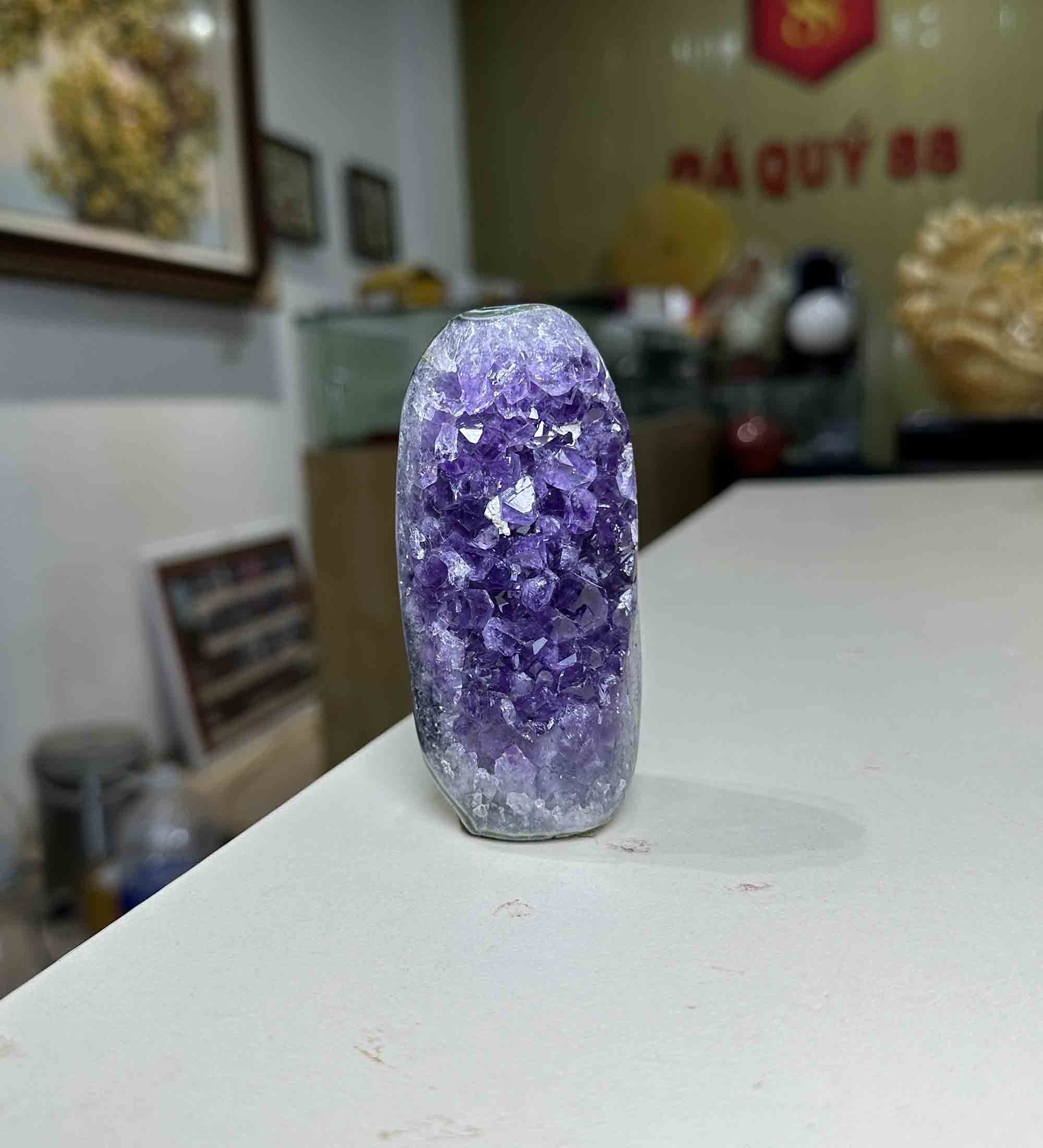 Tinh Thể Đá Thạch Anh Tím Tự Nhiên Phong Thuỷ Tím Đẹp Loại Nhỏ 04