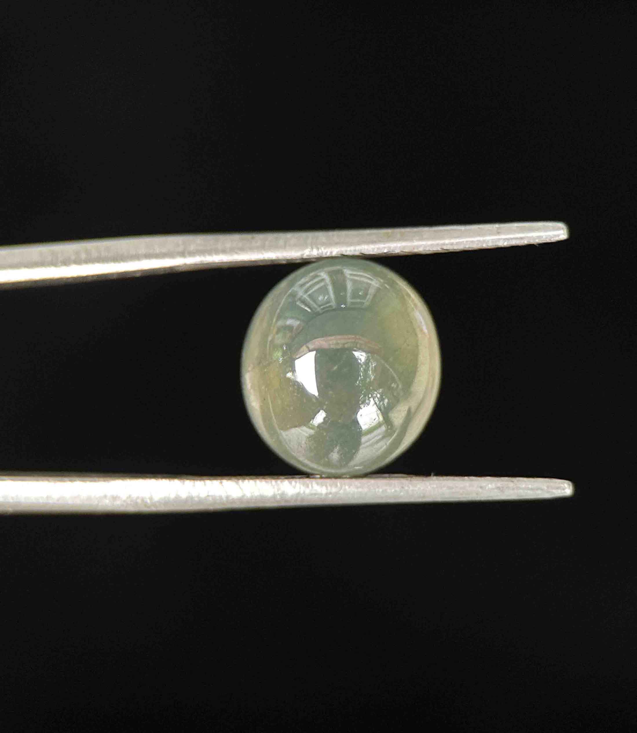 Mặt Đá Saphia Tự Nhiên Mài Sống Xanh Ngọc Làm Mặt Nhẫn, Mặt Dây Chuyền 7,6ct