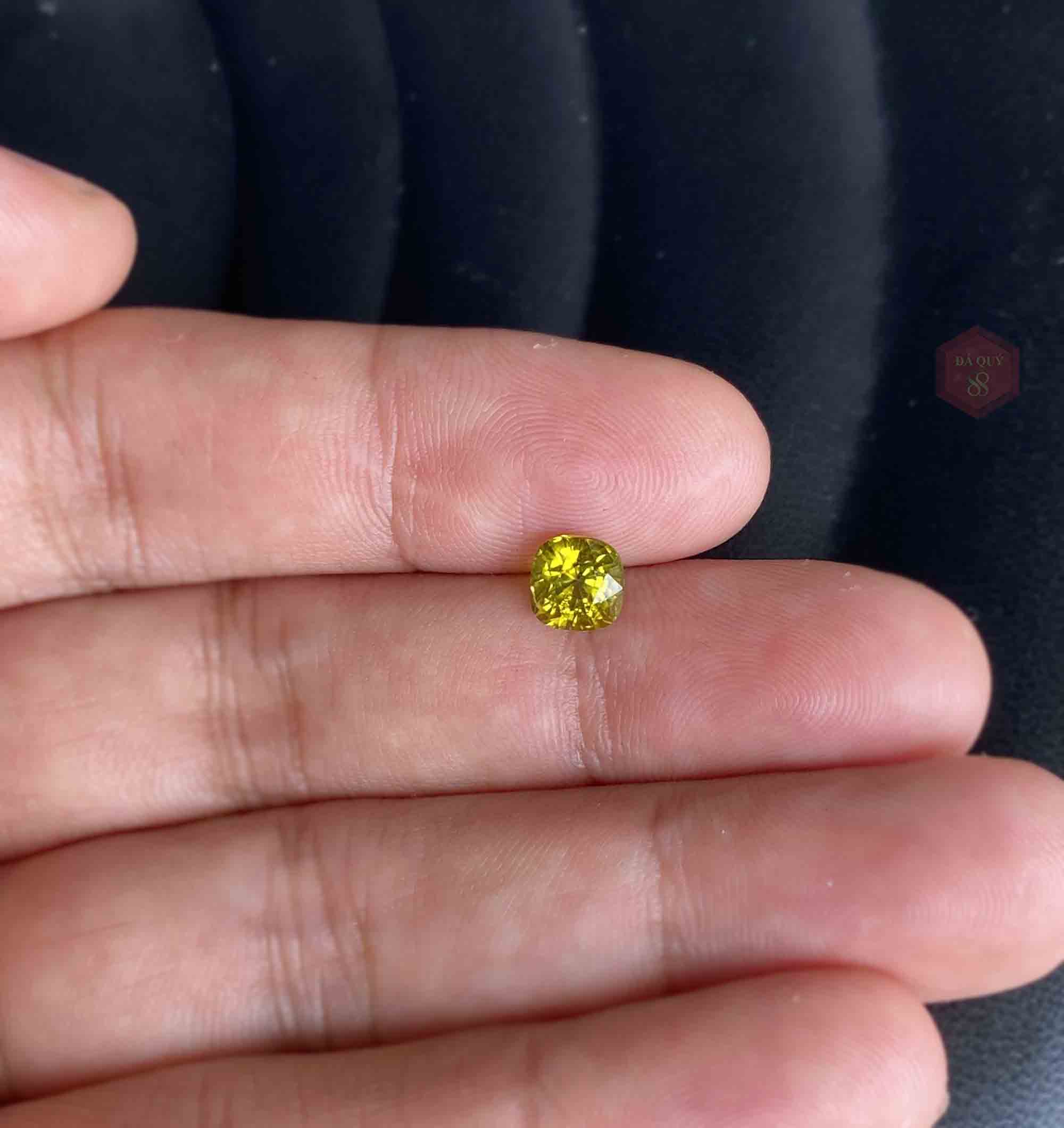 Đá Quý Peridot tự Nhiên Vàng Chanh Mặt Nhẫn, Mặt Dây 1.8Ct