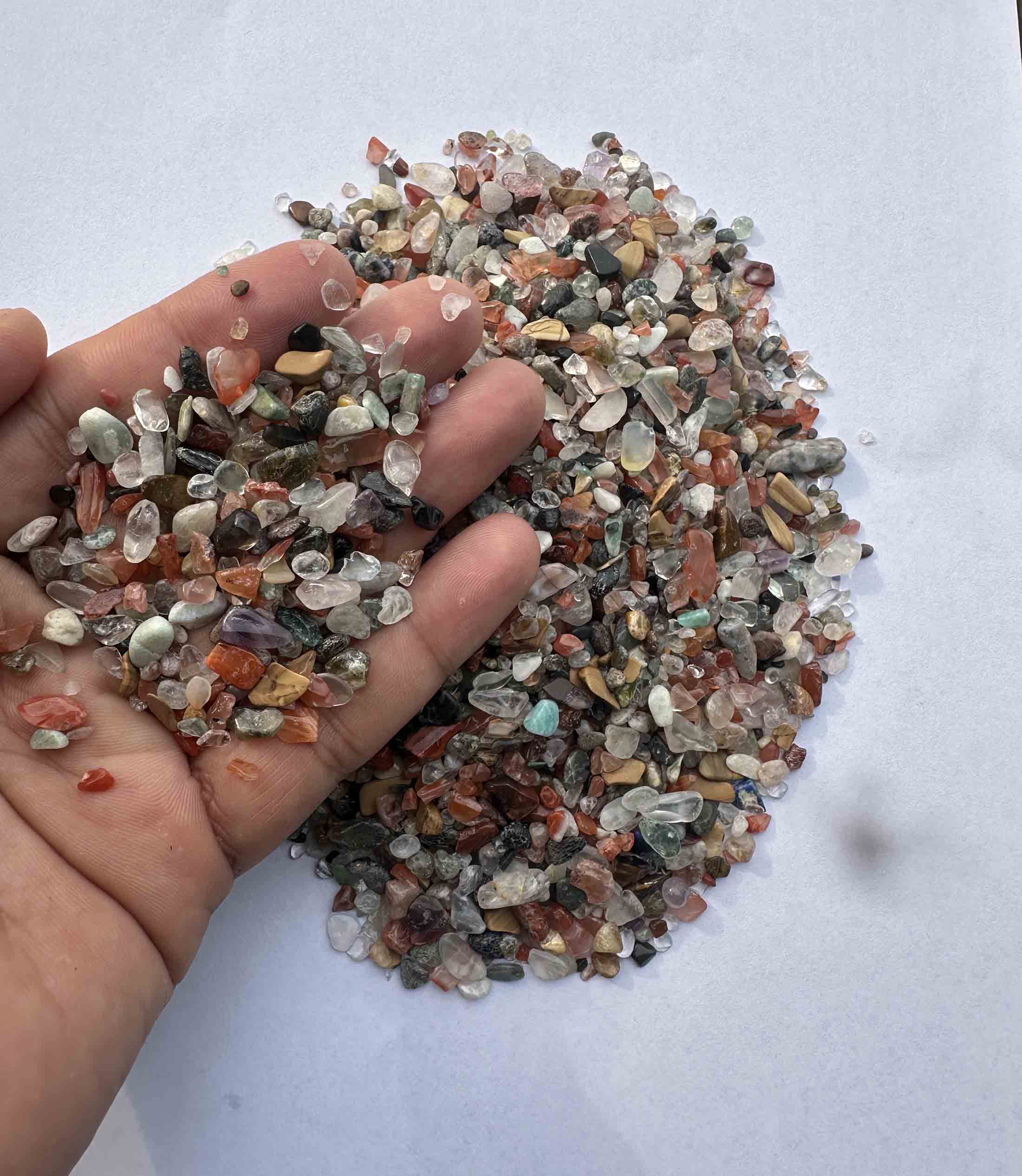 Đá Thạch Anh Dải Nền Nhà Trang Trí Loại Size Nhỏ( Như hạt Gạo)